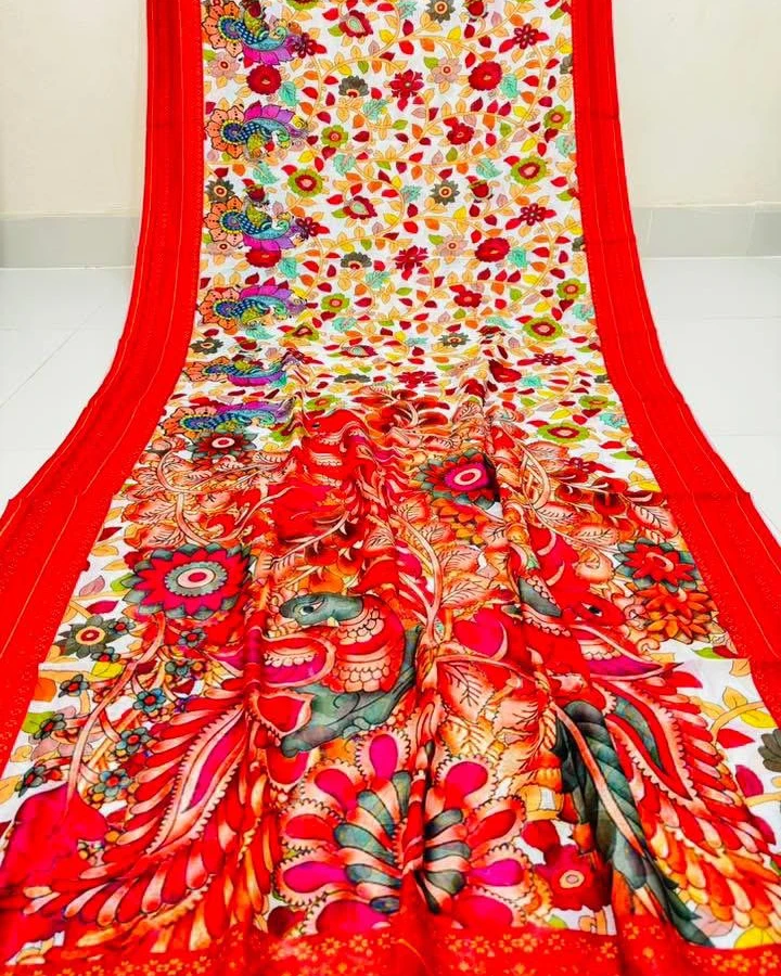 Digital Print Festivals Saree-922