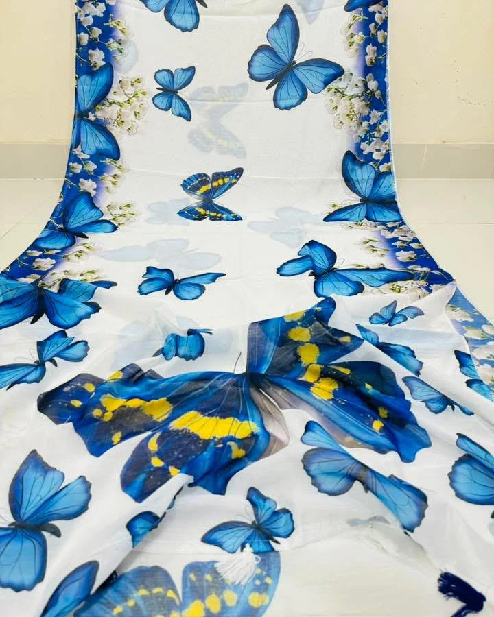 Digital Print Festivals Saree-920