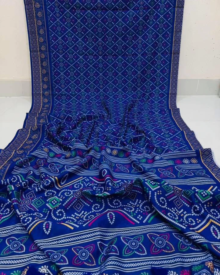 Digital Print Festivals Saree-919