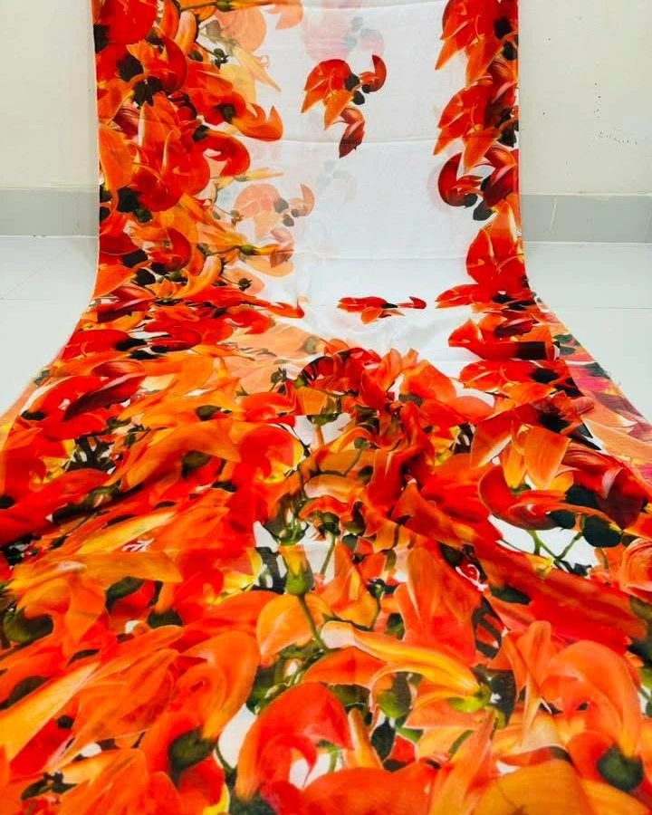 Digital Print Festivals Saree-917