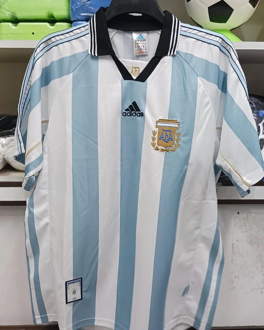 Argentina Home 1998-99 Retro Player Edition Football Jersey