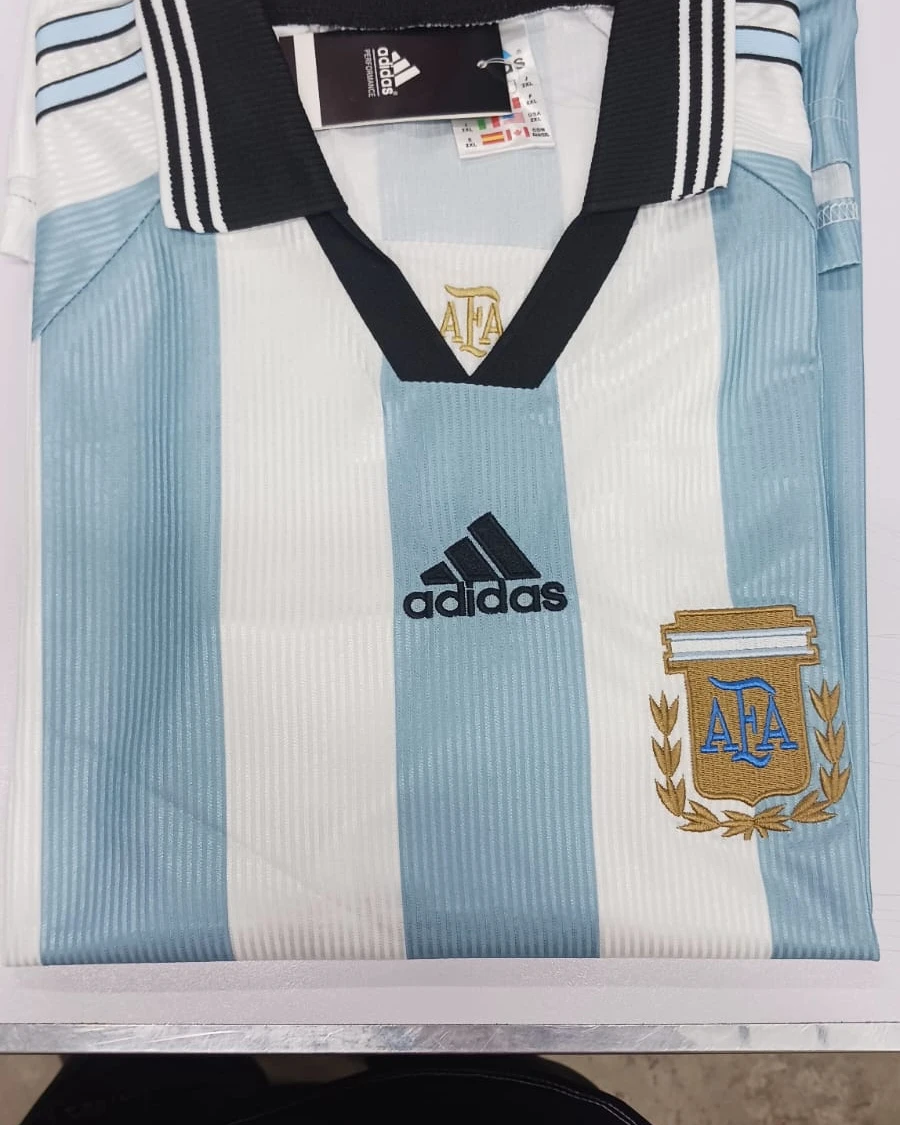 Argentina Home 1998-99 Retro Player Edition Football Jersey