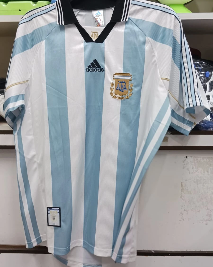 Argentina Home 1998-99 Retro Player Edition Football Jersey