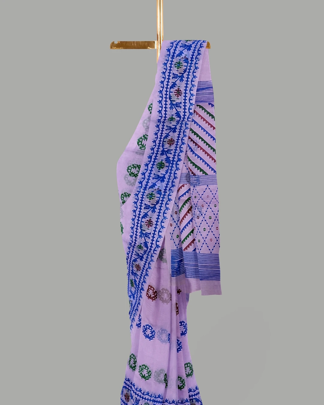 Half Silk Screen Print Saree (NY-09)