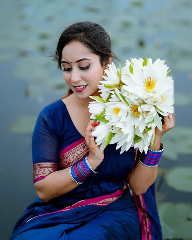 Soft Grace Malai/Mercerized Cotton Saree