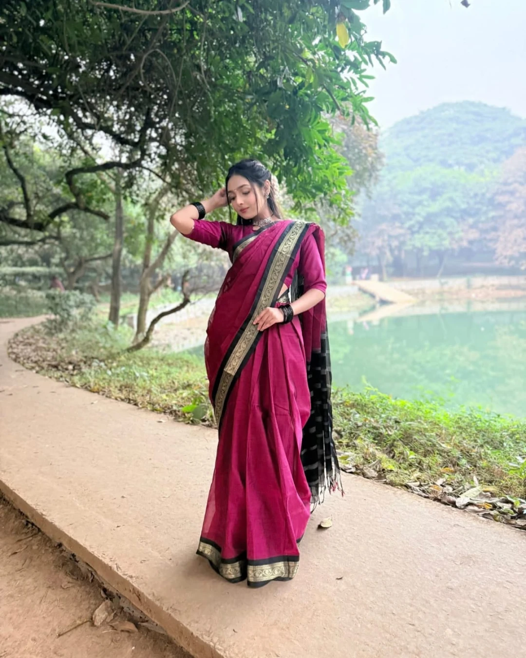 Heritage Bliss Tangail Tat Madurai Mercerized Cotton Saree