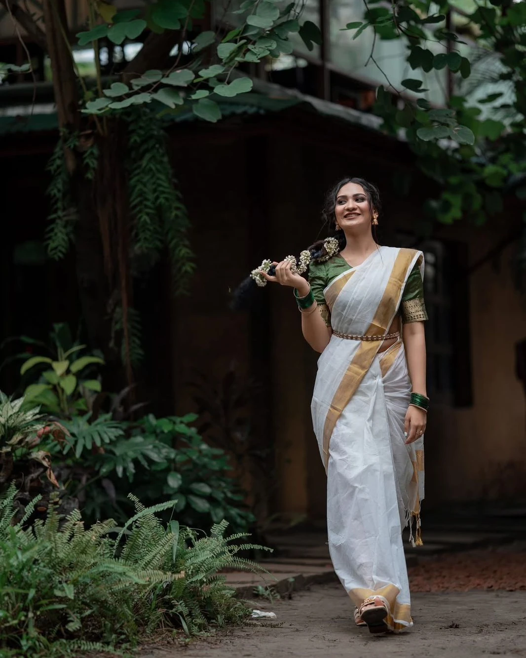 Minimalist Grace Plain Border Cotton Saree