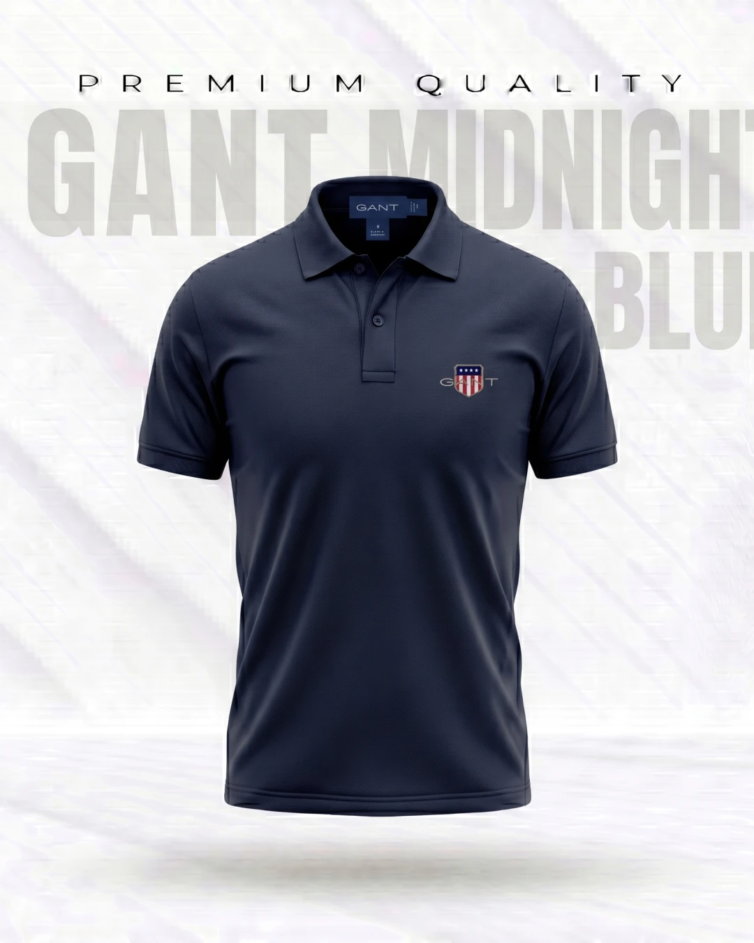 GANT Midnight Blue Premium Classic Polo