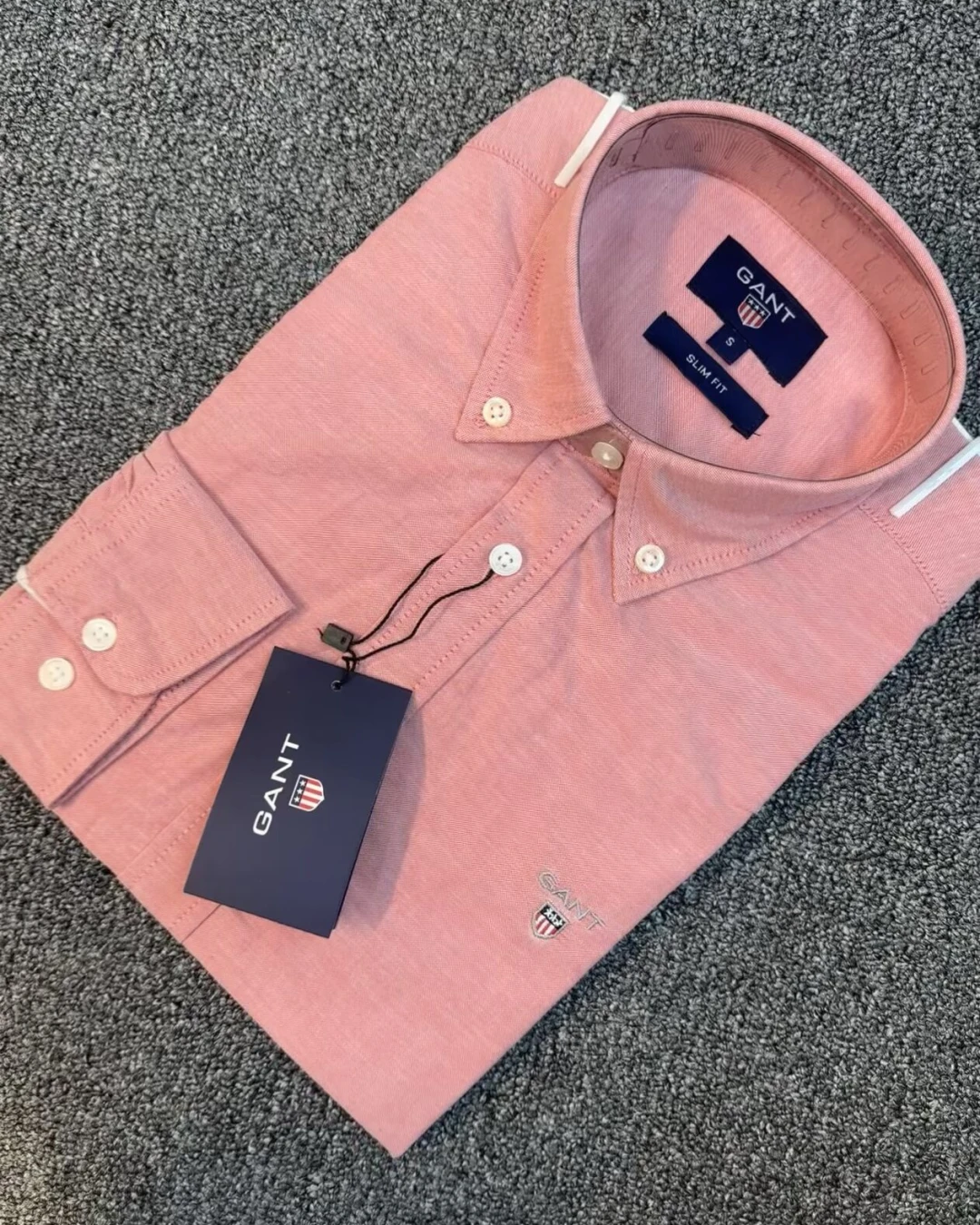 GANT Premium Pastel Peach Solid Shirt