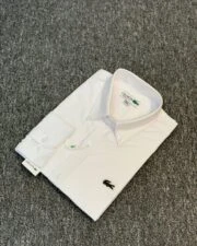 Lacoste Premium Arctic White Solid Shirt