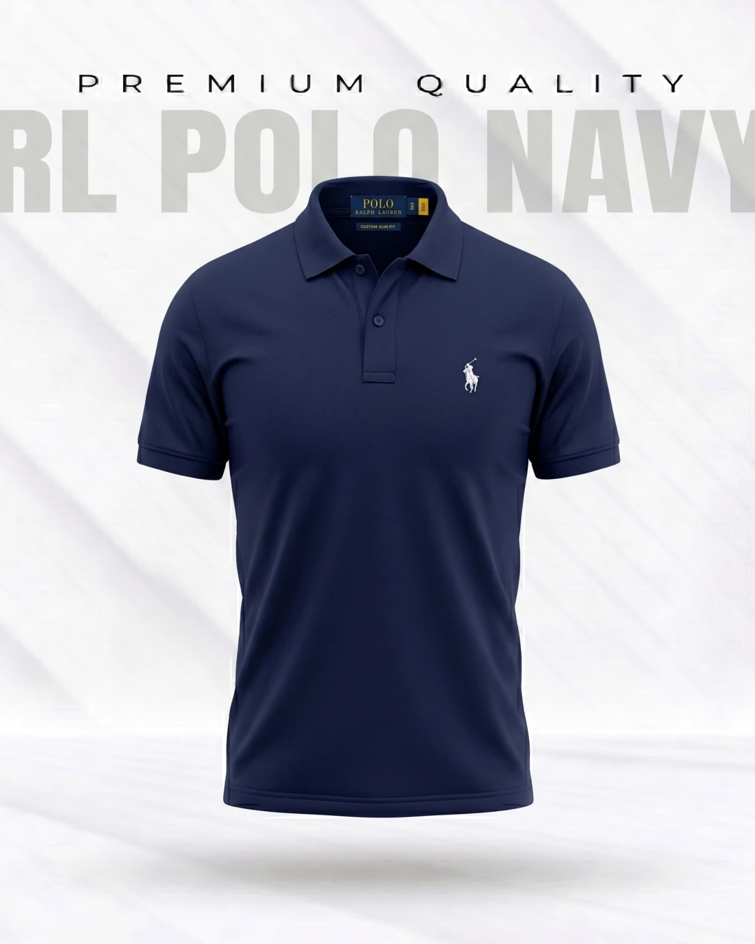 RL Premium Dark Navy Polo T-Shirt