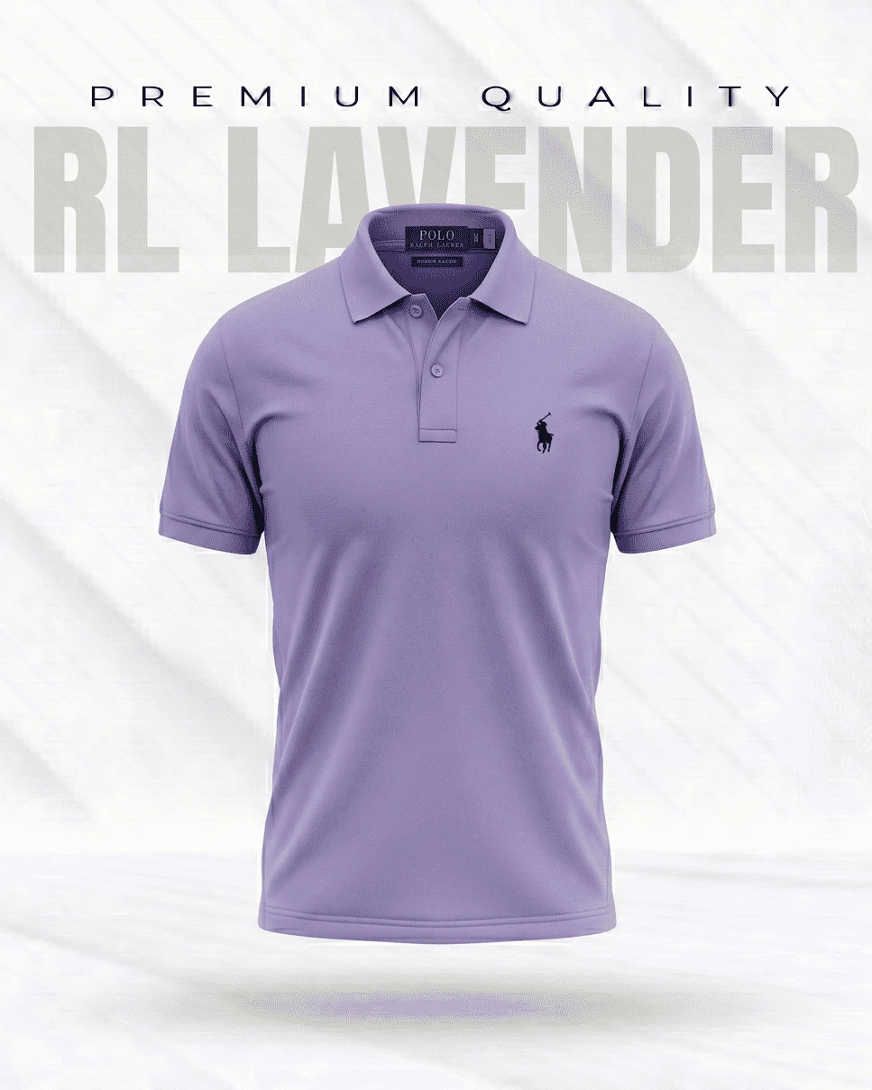 RL Premium Lavender Polo T-Shirt